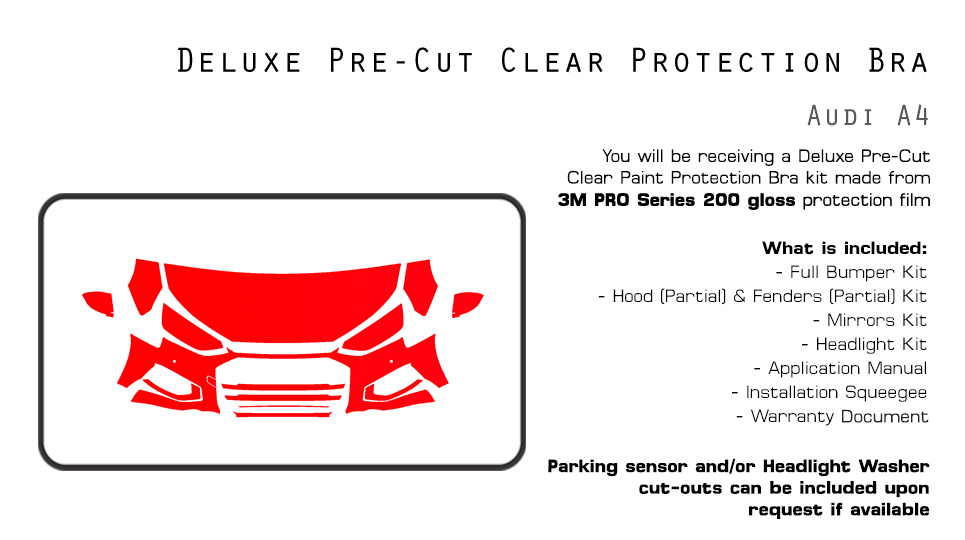 Partial Hood Fender and Mirror Kit | AUDI A4 2022