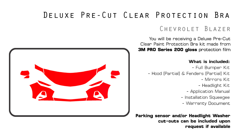 Partial Hood Fender & Mirror Kit | CHEVROLET TAHOE PREMIER 2022 Partial Hood Fender & Mirror Kit | CHEVROLET TAHOE PREMIER 2022