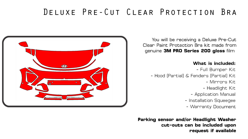 Partial Hood Fender & Mirror Kit | HYUNDAI SONATA 2018
