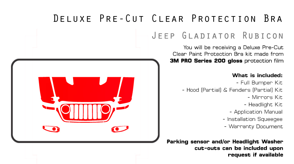 Partial Hood and Fender Kit | JEEP GLADIATOR RUBICON 2020 Partial Hood and Fender Kit | JEEP GLADIATOR RUBICON 2020