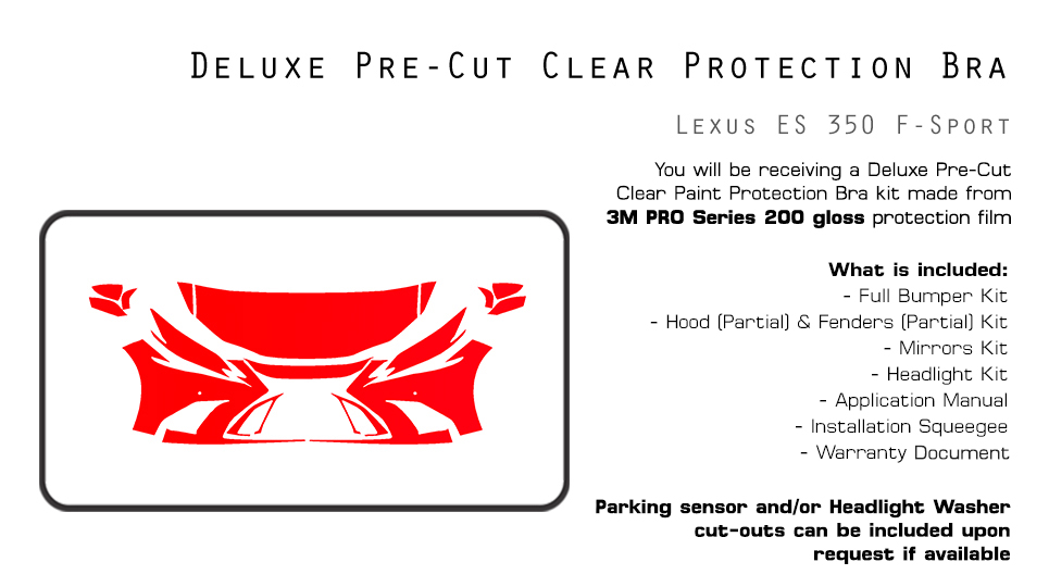 Partial Hood Fender and Mirror Kit | LEXUS RX 350 F-SPORT 2024 Partial Hood Fender and Mirror Kit | LEXUS RX 350 F-SPORT 2024