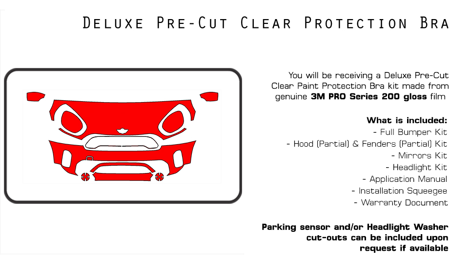 Partial Hood and Mirror Kit | MINI COUNTRYMAN 2021 Partial Hood and Mirror Kit | MINI COUNTRYMAN 2021