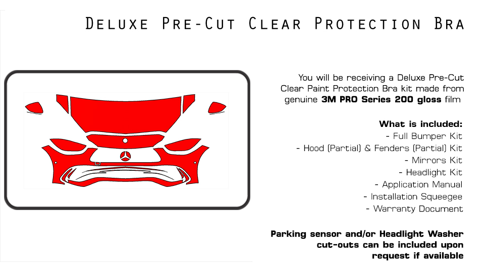 Partial Hood Fender & Mirror Kit | MERCEDES BENZ C-CLASS C300 AMG LINE COUPE 2020 Partial Hood Fender & Mirror Kit | MERCEDES BENZ C-CLASS C300 AMG LINE COUPE 2020