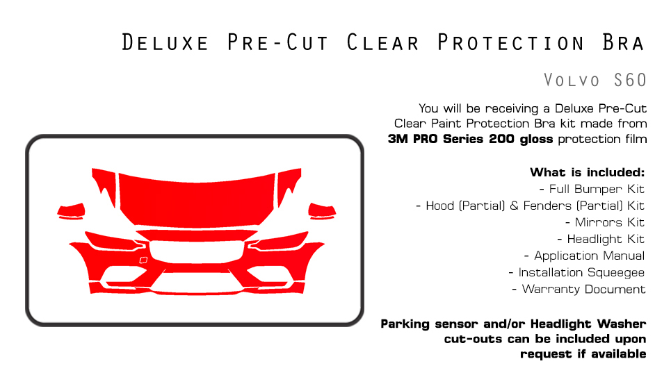 Partial Hood Fender & Mirror Kit | VOLVO S60 2023 Partial Hood Fender & Mirror Kit | VOLVO S60 2023