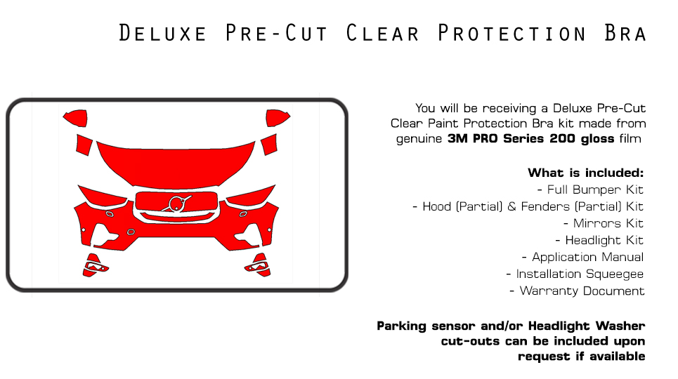 Partial Hood Fender & Mirror Kit | VOLVO S60 2023 Partial Hood Fender & Mirror Kit | VOLVO S60 2023